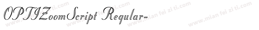 OPTIZoomScript Regular字体转换